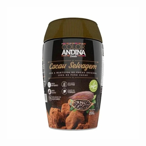 Cacau Selvagem 100% Puro Color Andina 200g