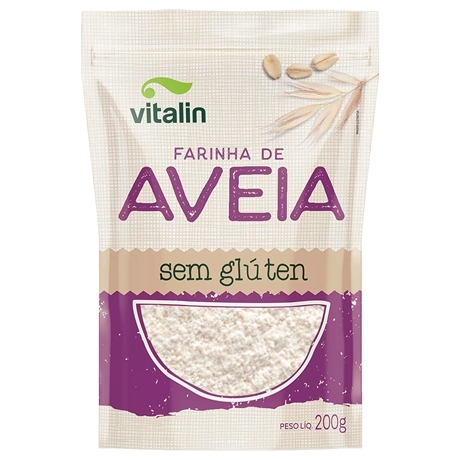 Farinha de Aveia Integral sem Glúten Vitalin 200g