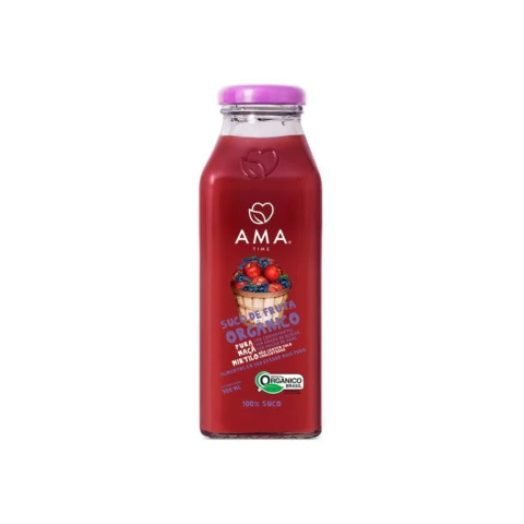 Suco de Maçã e MIrtilo Orgânico Ama Time 300ml