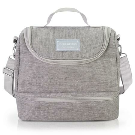 Bolsa Térmica c/ 2 Compartimentos Jacki Design - Cinza