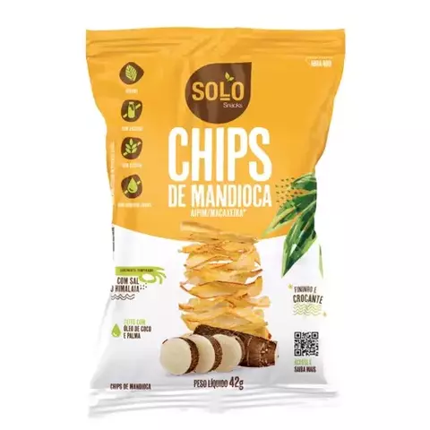 Chips de Mandioca Solo Snacks 42g