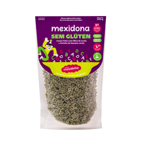 Macarrão de Letrinhas de Espinafre Mexidona 300g