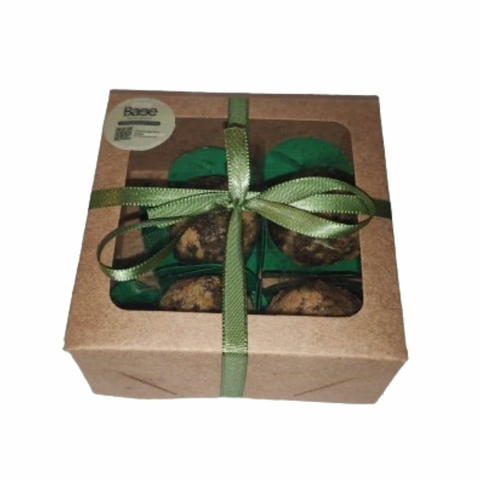 Brigadeiro de Paçoca de Biomassa Caixa c/ 4 Unidades