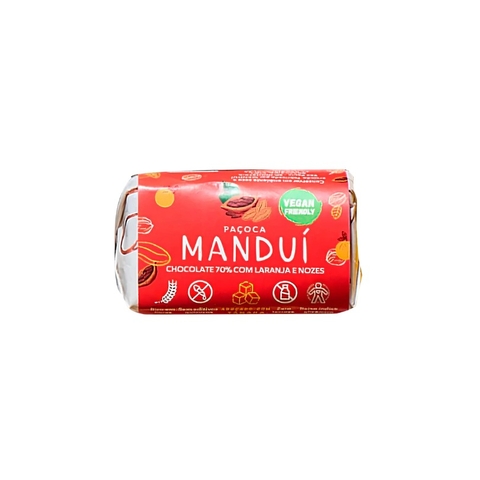 Paçoca 70% Cacau com Laranja Manduí 30g