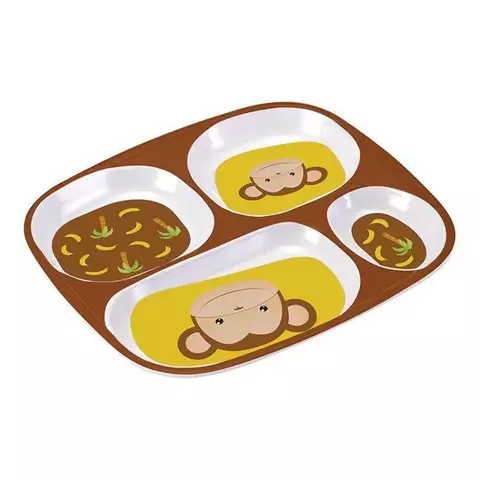 Prato Infantil com Divisorias Melamina Meus Melhores Amigos