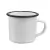 Caneca Esmaltada Branca 350ml