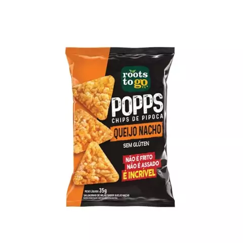Popps Queijo Nacho Roots To Go 35g
