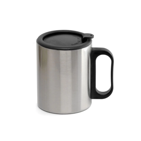 Caneca de Aço Inox com Tampa de Silicone