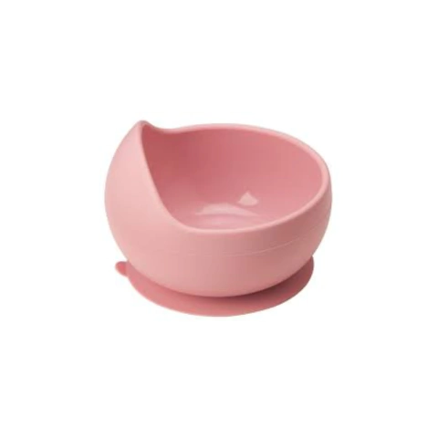 Prato Bowl com Ventosa Rosa Infantil