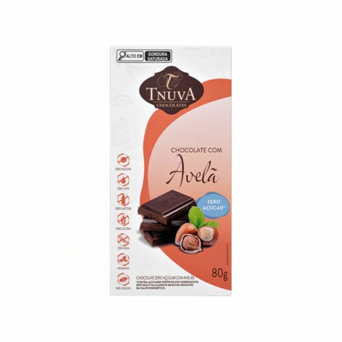 Tablete Chocolate Avelã Zero Tnuva 80g