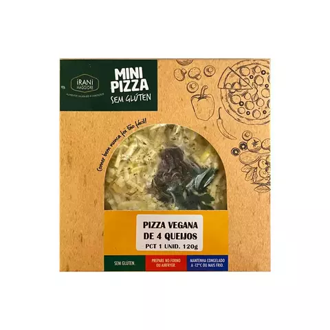 Mini Pizza Vegana de 4 Queijos Irani Maggiore 120g