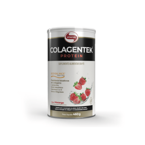 Colagentek Protein Morango Vitafor 460g