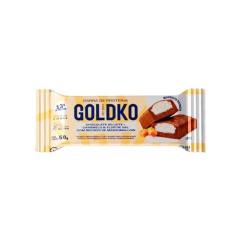 Barra de Proteína Caramelo e Flor de Sal GoldKo 50g
