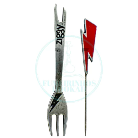 Furador com Garfo Ziggy De Metal New Dourado Prata - comprar online