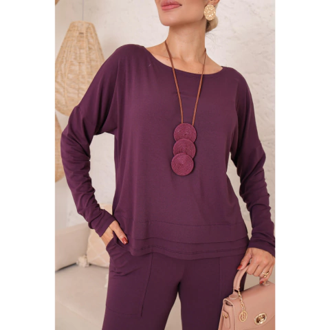 Conjunto Alice Manga Longa Açai - comprar online