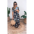 Vestido Mariah Folhas Preto