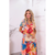 Vestido Mariah Folhas Rosê - Simplifique Closet Moda Comfy Loja Online 
