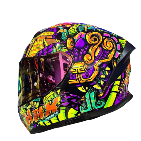 Casco Integral Hax Force Kukulcan Morado