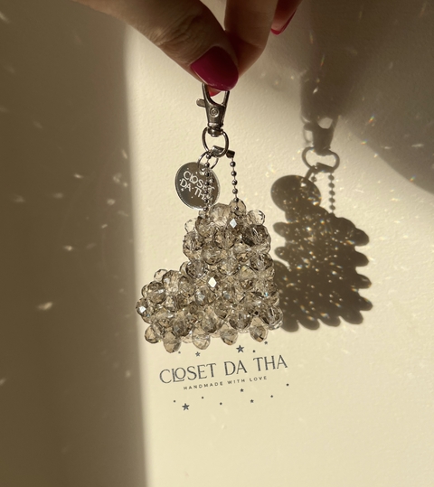 Chaveiro heart crystal