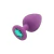 Plug Anal Médio em Silicone Aveludado com Formato Arredondado - loja online