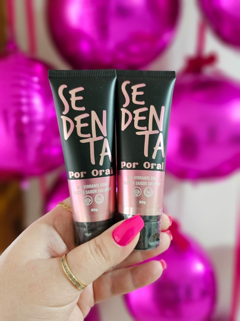 Sedenta Por Oral Gel Vibrante com Glitter Sabor Lollipop 50g