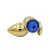 Plug Anal Grande Dourado em Aço - comprar online