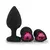 Plug Anal Médio em Silicone Aveludado com Formato de Coração - comprar online