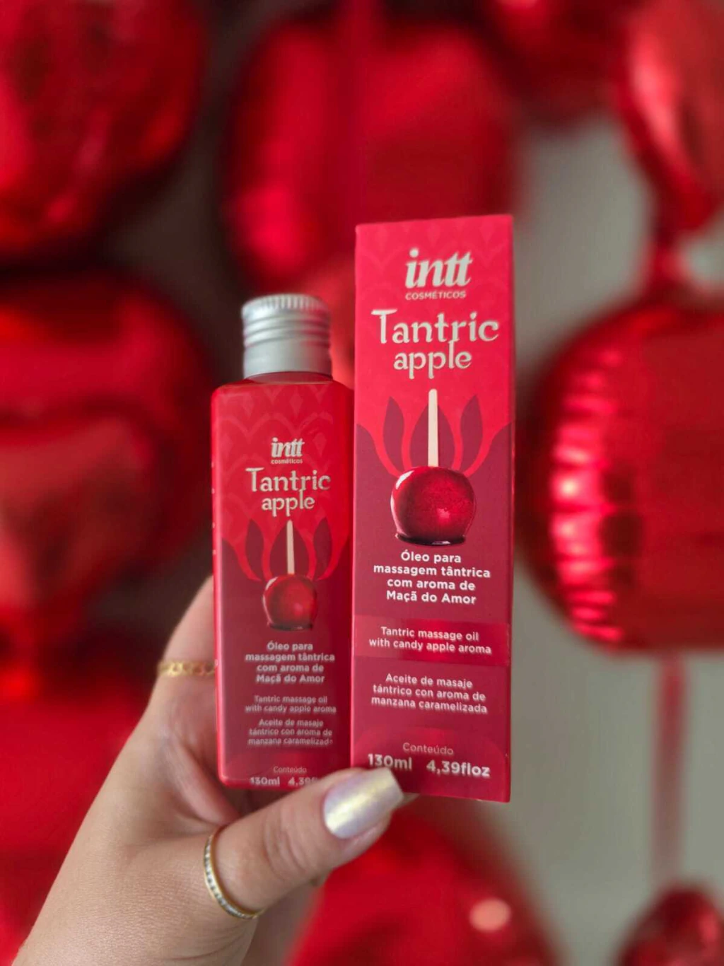 Tantric Apple Óleo para Massagem Tântrica com Aroma Maçã do Amor 130ml