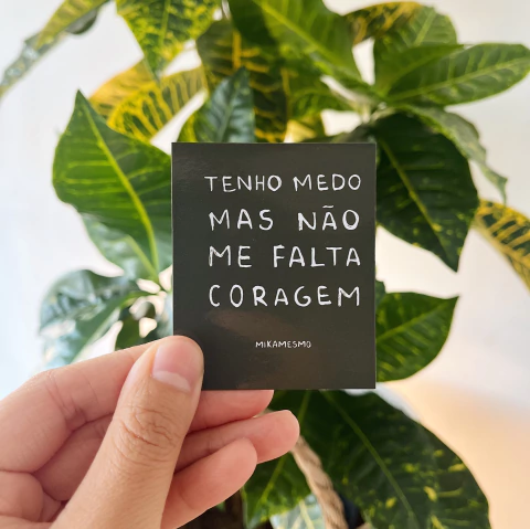 Imã Tenho medo mas não me falta coragem - comprar online