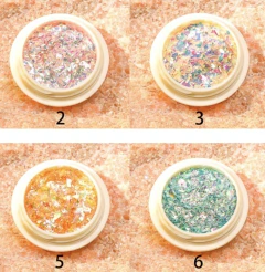 Flakes oropel aurora paris night