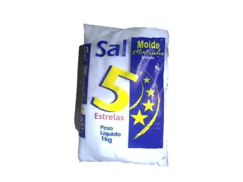 Sal marinho moído e iodado pc 1 kg