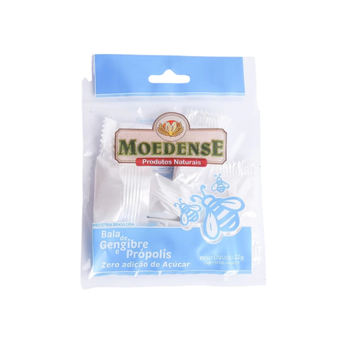 Bala de gengibre e própolis Moedense PC