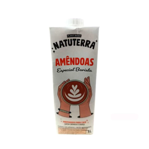 Leite de Amendoas Barista Natuterra 1 Litro