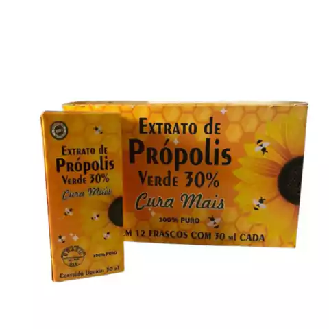 Extrato de própolis verde 30% cura mais 30ml