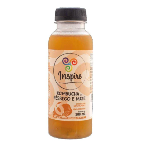 Kombuchas Pêssego e mate Spire 320ml