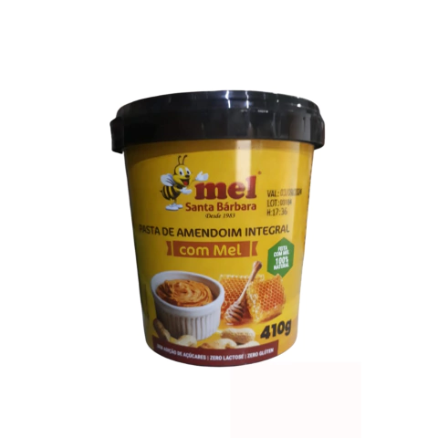 Pasta de amendoim c/mel Santa Barbara 410g