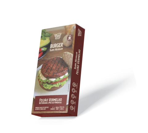 Hambúrguer vegano feijão vermelho Veggie Roots 360g