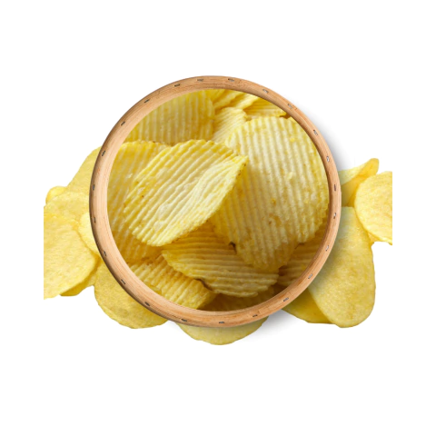 Chips de batata ondulada com bacon kg