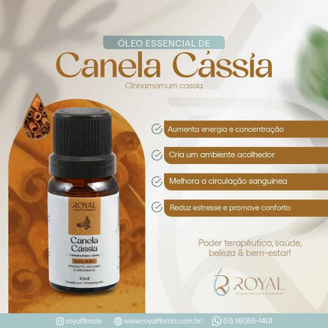 Oleo Essencial de Canela Cassia 10ml