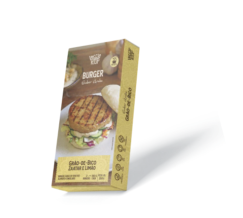 Hambúrguer vegano grão de bico Veggie Roots 360g