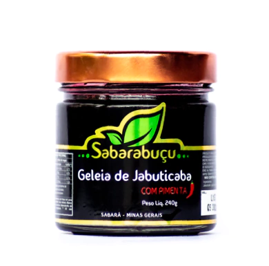 Geleia de jabuticaba c/pimenta sabarabuçu