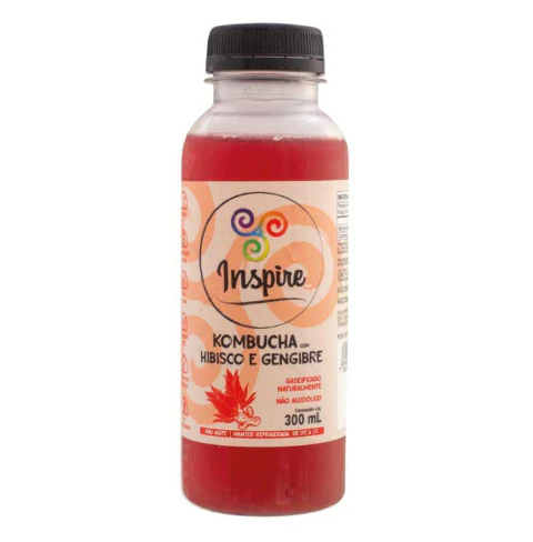 Kombuchas Hibisco e gengibre Spire 320ml