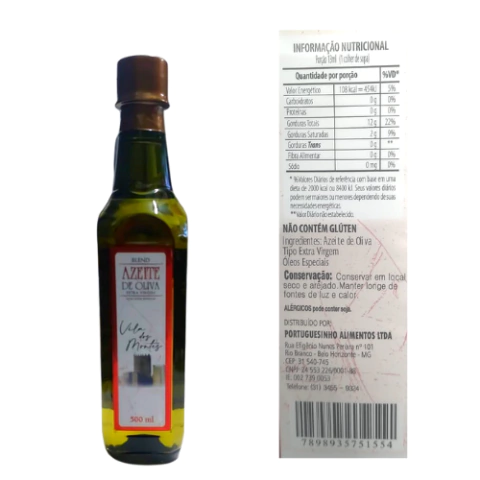 Azeite blend tipo extra virgem Vila Montes 500ml