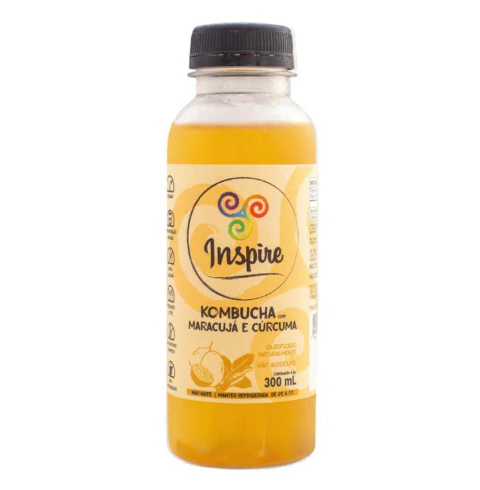 Kombuchas Maracujá e cúrcuma Spire 320ml