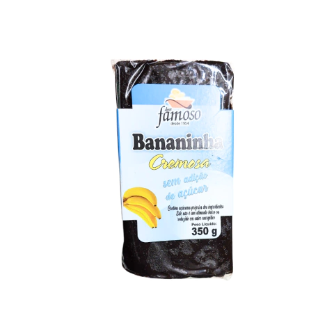 Bananinha em barra cremosa zero famoso 350g