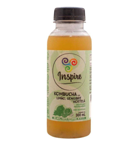 Kombuchas Limão gengibre e hortelã Spire 320ml