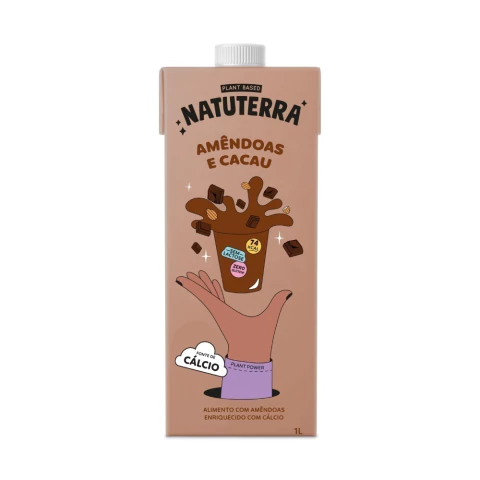 Bebida de Amendoas e cacau Natuterra 1 Litro