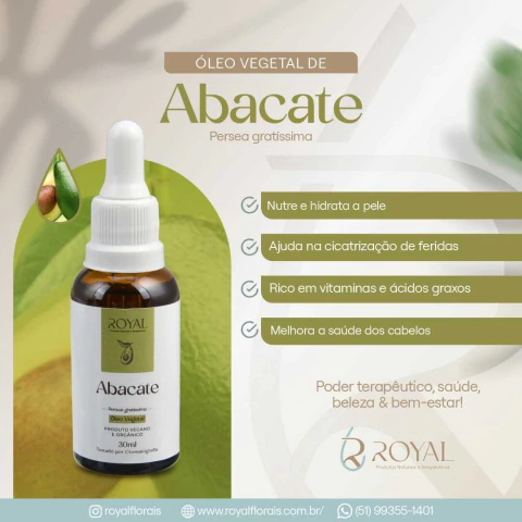 Oleo Vegetal de Abacate 30ml