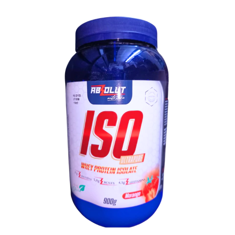 Whey 100% isolado morango 900g Absolut