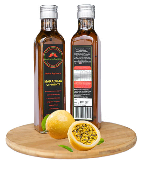 Molho agridoce maracujá c/pimenta exótica 250 ml